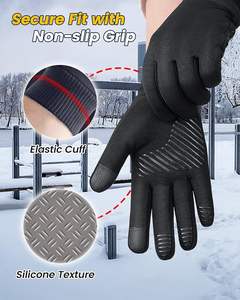 Tendance Gants d'hiver thermiques élégants Doublure douce Écran tactile Design convivial Conduite quotidienne Style de mode - Product Image 4