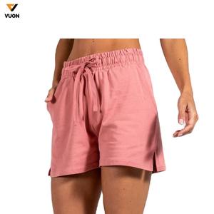 กางเกงขาสั้นเล่นโยคะแบบผูกเชือกเอวสูงสำหรับผู้หญิงกางเกงขาสั้นเล่นยิมแบบระบายอากาศได้ดีสไตล์ทางการ - Product Image 1