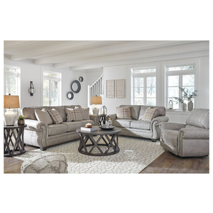 Montana madeira maciça moderna sala sofá conjunto com almofadas de veludo - Product Image 1