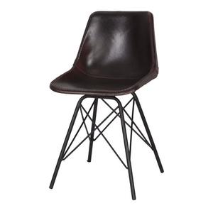 Silla de Comedor Tapizada en Cuero y Hierro para Hotel, Banquete de Boda, Oficina en Casa, Apartamento, Bar, Eventos, en Oferta - Product Image 1