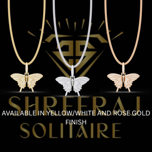 Collar con Colgante de Mariposa de Plata de Ley 925 con Moissanita, Joyería Hip Hop con Incrustaciones de Diamantes, Colgante Personalizado de Lujo para Hombre y Mujer - Product Image 3