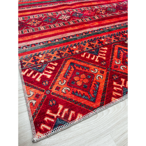 Alfombra Lavable Tribal Adana Garnet RW1322K de Rug Weavers, Venta al por Mayor, Chenilla Lavable, 10 Tamaños - Product Image 4