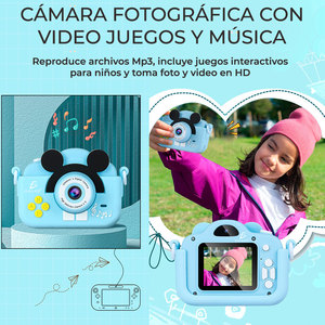 Mini caméra vidéo pour enfants Mikey, haute définition, capteur d'image à mise au point fixe, matériau plastique, support TF, MP3, pour la photographie des enfants - Product Image 1