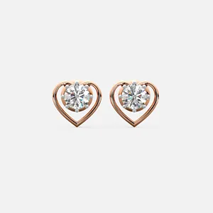 Pendientes de Diamantes con Forma de Corazón - Product Image 1