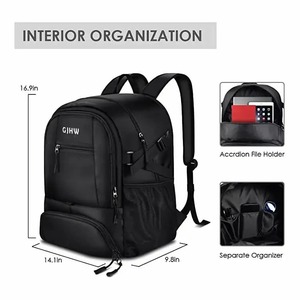 Sac de voyage de sport pour jeunes, sac de sport avec compartiment de basket - Product Image 4