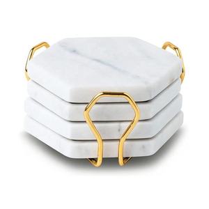 Handmade Wholesale Decorative Natural White black <b>Marble</b> <b>coasters</b> white <b>coaster</b> and black white <b>coaster</b> <b>coasters</b> - Product Image 3