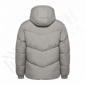 Custom Logo <b>Lightweight</b> Puffer Jacket Men Nylon Polyester Breathable Slim Fit Stylish Winter Wear Warm <b>Parka</b> Quick Dry Outer - Product Image 2