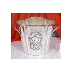 2025 bière vin Champagne seau à glace fabriqué à la main nouvelle arrivée Premium Look argent plaqué à la main refroidisseur de vin Barware - Product Image 3