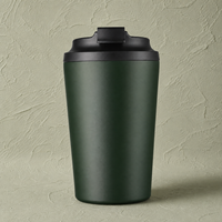 Mug à café OEM 350 ml avec MOQ 50, Mug de voyage portable pour événements promotionnels et programmes de vente au détail