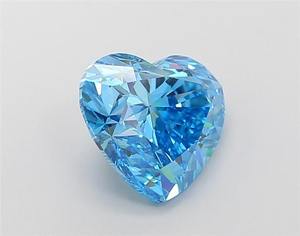 Corazón 5.05ct Fancy Vivid Blue Lab Grown Diamond VS1 Claridad - Product Image 2