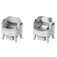 Litière pour chat automatique et autonettoyante, design ouvert tendance, en plastique, 74L+15L, avec capteurs de sécurité et contrôle par application