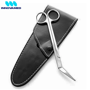 Ciseaux de podologie pour ongles d'orteil à manche extra long Ciseaux de podologie en acier inoxydable à lames incurvées dentelées de précision Ciseaux de podologie - Product Image 2