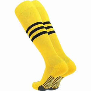 Calcetines Deportivos de Fútbol para Hombre de Alta Calidad, Antideslizantes, de Color Sólido, con Logotipo Personalizado en la Parte Inferior, OEM - Product Image 1