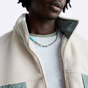 Chaqueta Casual de Sherpa de Alta Calidad para Hombre con Cuello Alto, Chaqueta Personalizada en Color Sólido con Diseño de Cierre y Bolsillos para Invierno - Product Image 3