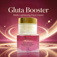 Crème Visage Double Action Éclaircissante Marque Blanche au Glutathion, Collagène et Acide Kojique – Estompe les Cicatrices d'Acné, Anti-Rides Sûr et Raffermissant