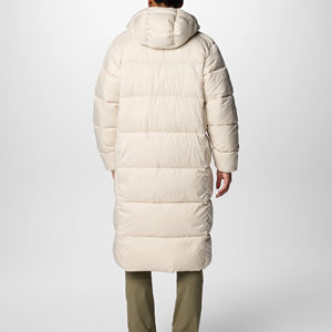 Chaqueta larga acolchada de invierno para hombre al por mayor de alta calidad, diseño de lujo con decoración larga y cuello con capucha - Product Image 2