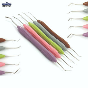 ชุดเครื่องมืออุดฟันคอมโพสิตยี่ห้อสั่งทำพิเศษ 5 ชิ้น ด้ามจับซิลิโคน เทคโนโลยี EMS รูปแบบผง เป็นมิตรกับสิ่งแวดล้อม ได้รับการรับรองมาตรฐาน CE ISO - Product Image 3