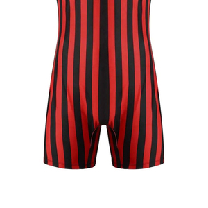 Nouveau design professionnel maillot de lutte formel rouge et noir débardeur justaucorps de gymnastique vêtements de sport personnalisés pour équipe - Product Image 6