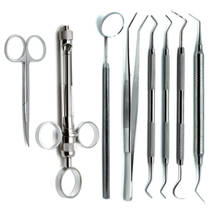 Plateau de préparation de couronnes dentaires, ensemble d'instruments de qualité supérieure en acier inoxydable, lot de 8 - Product Image 2