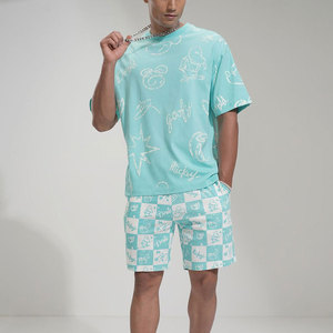 <b>Mens</b> Customized Checkered Print Board Shorts Quick Dry Drawstring Waist Casual Swim <b>Trunks</b> - Product Image 5