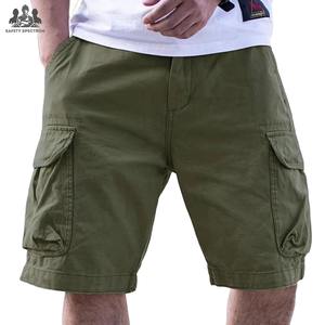 Pantalones Cortos Cargo Casuales de Algodón 100% para Hombre, Estilo Urbano |   Ligero y de Secado Rápido |   Pantalones Cortos Utilitarios de Verano para Exteriores |   Venta al por Mayor - Product Image 1