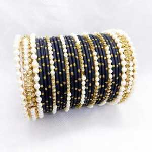 Venta caliente de lujo de moda de las mujeres Churiyan establece precio competitivo al por mayor multicolor Chudiyan y brazaletes conjunto - Product Image 5