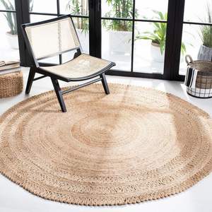 Tapis de jute faits à la main recyclés lavables pour des salons écologiques Matériaux naturels organiques durables Techniques tissées - Product Image 3
