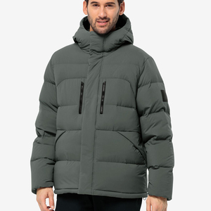New Style Custom Logo Boxy <b>Hooded</b> Polyester <b>Waterproof</b> Windproof Warm Winter Outdoor Quilted Men's <b>Puffer</b> <b>Jacket</b> - Product Image 1