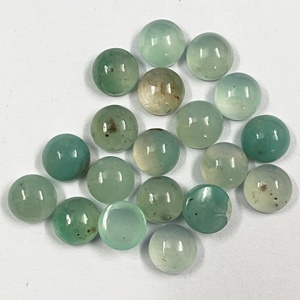 Qualité exceptionnelle 100% naturel 9mm Aquaprase rond Cabochon pierre précieuse calibrée en vrac pour la fabrication de bijoux usine concessionnaire boutique - Product Image 4