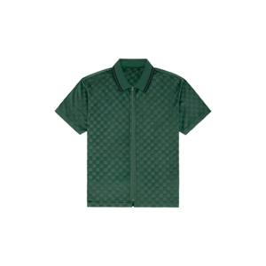 Elegante Camiseta polo con cremallera a cuadros: polo moderno y cómodo con cuello con cremallera y patrón de cuadros clásico, perfecto para ropa informal - Product Image 2