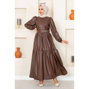 Nouvelle Saison Robe Abaya d'Hiver pour Femme Vêtement Islamique Caftan Tunique Dubaï Mode Musulmane Islamique Robes de Fabrication Turque - Product Image 4