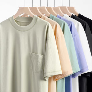 Venta al por mayor Unisex Adult <span class=keywords><strong>Ultra</strong></span> Men's Heavyweight Pocket T-Shirt Full-Cut Cotton Pocket Tee Crewneck T-Shirt para hombres - Product Image 6