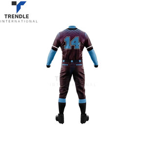 Ensemble d'uniformes de baseball pour équipe, logo personnalisé, unisexe, performance de softball, maillot et pantalon de sport, 100% polyester, antibactérien - Product Image 6