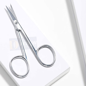 Ciseaux à cuticules de qualité supérieure métal acier manucure ciseaux à cuticules lames tranchantes cisailles à pointe incurvée fine 3.5" - Product Image 4