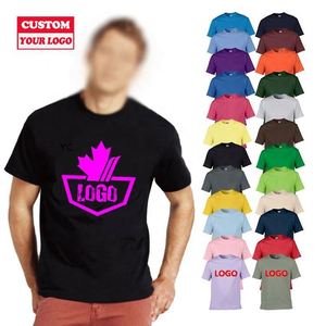 Venta al por mayor de camisetas de alta calidad para hombre Regular Fit Summer Your Own Brand Logo Printing Custom T-Shirt 100% Cotton Eco-Friendly - Product Image 1