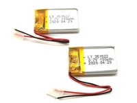 Batterie liquide LithoTop Small 3.7V 351522 rechargeable 100mAh 500 cycles Connecteur en option