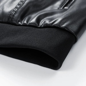 Veste de mode élégante de qualité supérieure, vente en gros, veste à col montant personnalisée avec fermeture éclair pour hommes, fabrication de vestes en peau de mouton - Product Image 4