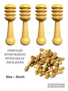 ไม้เอล์มสำหรับตักน้ำผึ้ง ขนาด 3 นิ้ว - Product Image 2