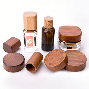 Tampa De Madeira De Design Simples Personalizado Tampa De Perfume De Madeira Tampa De Garrafa De Perfume De Madeira - Product Image 2