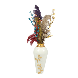Indian Export Quality Home and Garden Decoration Metal Vases Available at Wholesale Supply Crystal Metal Vases - Product Image 1