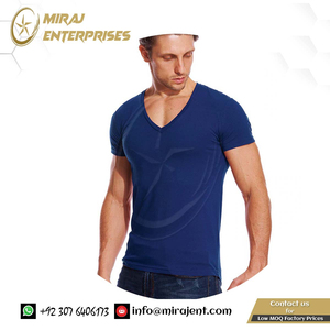 Camiseta interior Invisible de moda para hombre, ropa de calle de verano, camiseta sólida con cuello en V para hombre, camisetas elásticas de manga corta ajustadas - Product Image 3