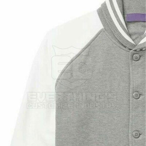 Chaqueta de hombre con logotipo personalizado estilo Letterman de moda de calidad superior con cuello alto y mangas largas - Product Image 4