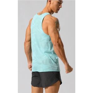 Verano de talla grande músculo deportes camiseta sin mangas transpirable Color sólido entrenamiento chaleco gimnasio Fitness secado rápido hombres camiseta sin mangas - Product Image 2