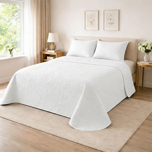 Cubrecama de Algodón con Diseño Floral Vintage de Verano, 1 o 2 Fundas de Almohada, Varios Tamaños, Lavable, para Uso Doméstico, Restaurantes y Hoteles - Product Image 1