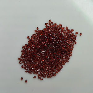 พลอยโกเมนสีแดงธรรมชาติ 3x2 มม. ทรงหยดน้ำ คุณภาพดีที่สุด สำหรับทำเครื่องประดับ - Product Image 4