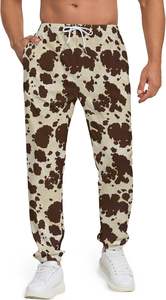 Pantalon de survêtement imprimé en 3D pour homme Pantalon de jogging à taille élastique avec 2 poches latérales Pantalon de sport 100% coton de style décontracté - Product Image 5