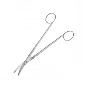 Ensemble de ciseaux chirurgicaux en acier inoxydable Surtechs Woods Amygdale Ciseaux émoussés manuels incurvés et plats à bord aiguisé - Product Image 4