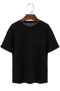 Camiseta Unisex de Cuello Redondo y Manga Corta para Adultos, Talla XL, Color Caqui, Poliéster/Algodón, Ecológica - Product Image 5