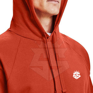 Sweats à capuche en coton mélangé pull-over uni qualité supérieure nouveau design sweats à capuche de sport pour hommes en stock - Product Image 4