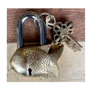 Cadenas coeur en laiton de qualité supérieure 2 clés vendeur en gros pour un usage domestique traditionnel meilleur prix inde - Product Image 5